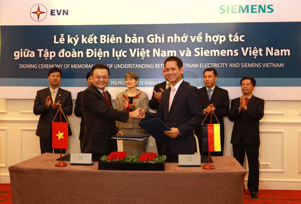 Lế kỹ kết giữa siemen và điện lực Việt Nam