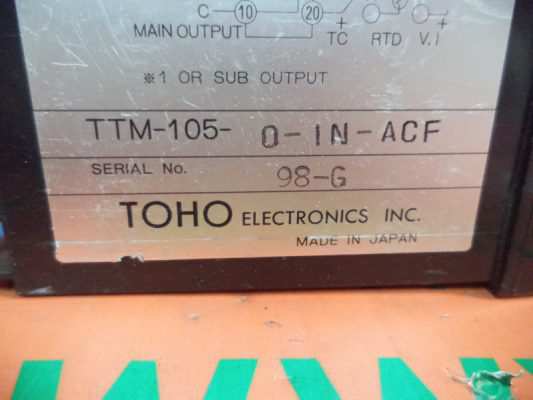 Bộ điều khiển nhiệt độ TOHO TTM 105