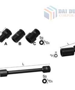 Ổ cắm tác động TORX 9,52Sq.
