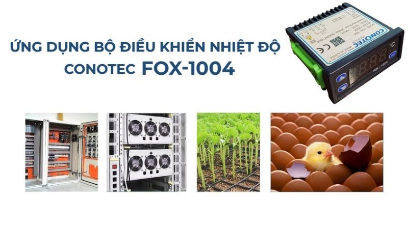 Bộ điều khiển nhiệt độ Conotec FOX-1004 Bộ điều khiển nhiệt độ Conotec FOX-1004